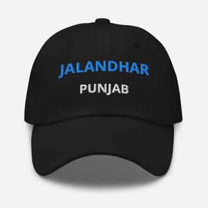 Punjabi Hat - Pind, Shehar Customizable - Dark Colors