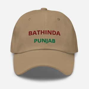 Punjabi Hat - Pind, Shehar Customizable - Light Colors