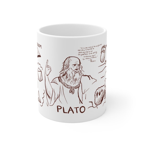 Sip the Forms Coffee Mug (Plato/Philosophy/Thinkers/Classical Philosophy/Ancient Greece)
