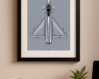 RAF Typhoon Jet Print: Mach Loop Aviation Art (Digital Download A4/A3 PNG)