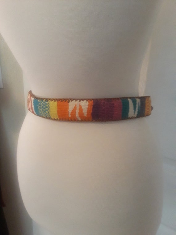 Native Guatemala Handwoven Leather Faja belt