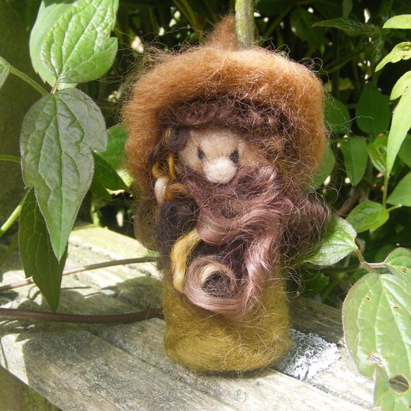 Cliff Top Gnome - Needle Felted