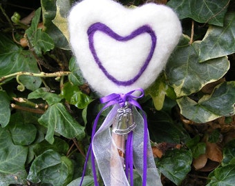 Bridesmaid's Wand - Purple Heart