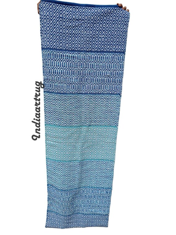 Organic Herbal Cotton Yoga Mat – Ecofriendly, Handwoven, Anti-Slip Exercise & Meditation Mat 2x6 Ft Travel-Friendly