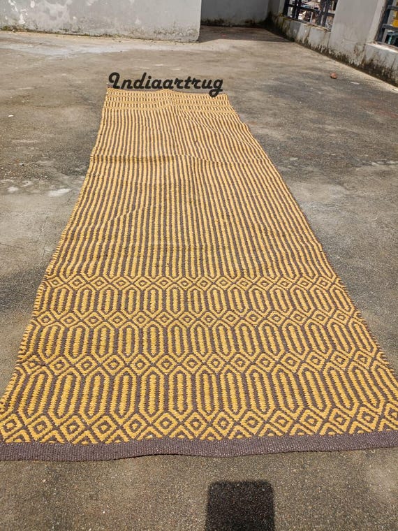 Organic Herbal Cotton Yoga Mat – Ecofriendly, Handwoven, Anti-Slip Exercise & Meditation Mat 2x6 Ft Travel-Friendly
