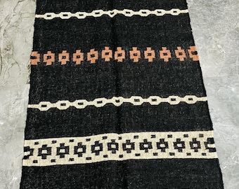 Tapete Kilim de lã e juta tecido à mão: Decoração nórdica boho colorida