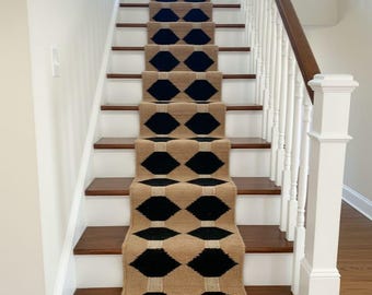 Handwoven Hemp Jute Runner Jute Braided Stair Home Living Room Vintage Entry way Outdoor