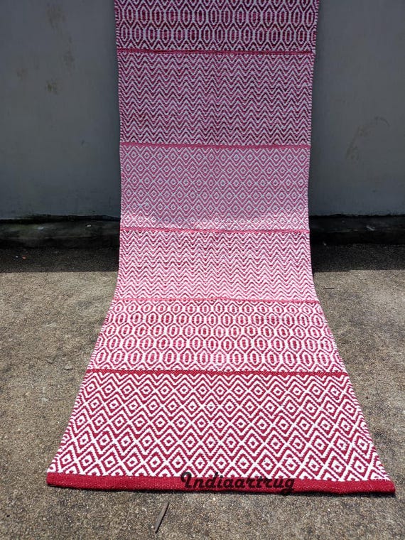 Organic Herbal Cotton Yoga Mat – Ecofriendly, Handwoven, Anti-Slip Exercise & Meditation Mat 2x6 Ft Travel-Friendly