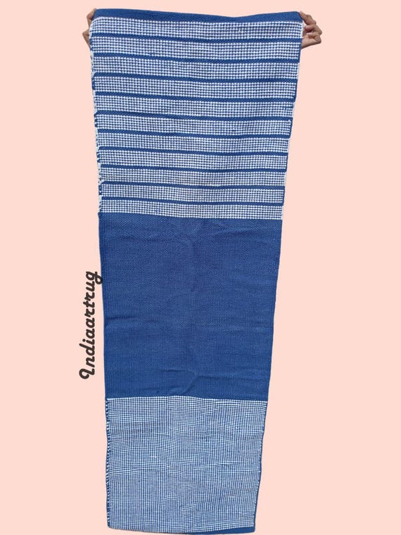 Organic Herbal Cotton Yoga Mat – Ecofriendly, Handwoven, Anti-Slip Exercise & Meditation Mat 2x6 Ft Travel-Friendly