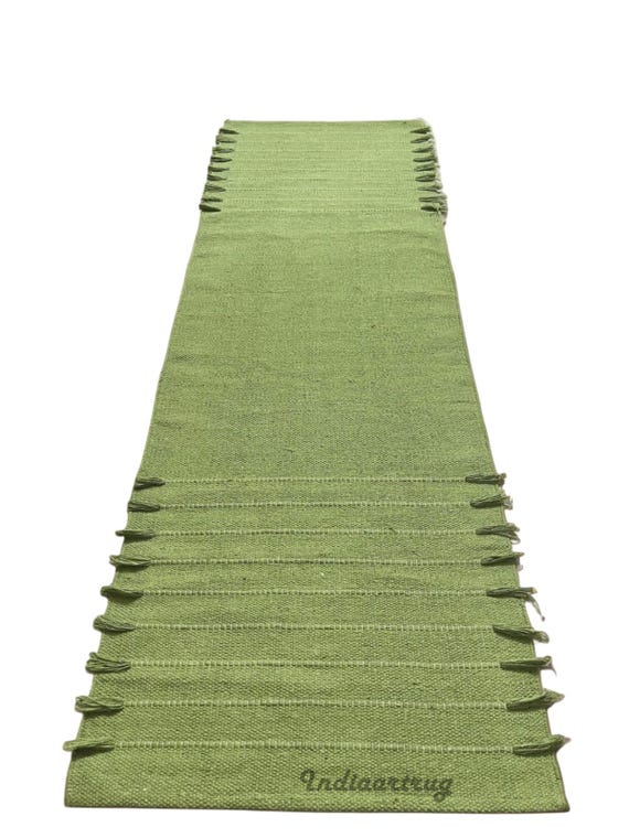 Organic Herbal Cotton Yoga Mat – Ecofriendly, Handwoven, Anti-Slip Exercise & Meditation Mat 2x6 Ft Travel-Friendly