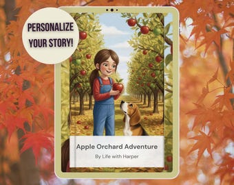 Personalized Apple Orchard Storybook: Custom Fall Adventure (Digital PDF & MP4)