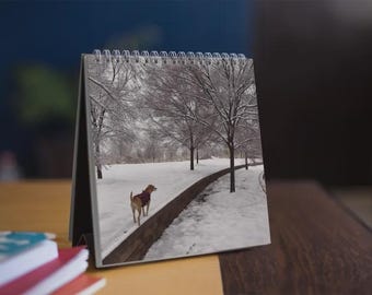 Custom Dog Photo Calendar 2026 – Personalized Pet Gift