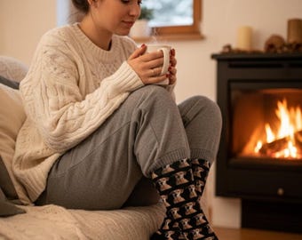 Personalized Pet Photo Socks - Custom Dog Face Socks for Pet Lovers, Funny Dog Mom & Dad Gift Idea, Unisex Novelty Socks with Pet Print