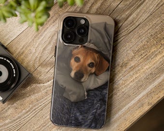 Personalized Dog Photo Phone Case - Custom Pet Photo Tough Case for iPhone & Samsung - Dog Lover Gift