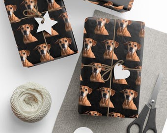 Personalized Pet Wrapping Paper - Custom Dog Photo Gift Wrap for Pet Lovers, Cute Holiday Packaging Idea, Dog Mom & Dad Gift Accessory