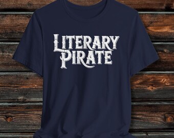 EU Literary Pirate Unisex Tee | Bookish T-Shirt, Piratecore, Nautical, Reader Gift, Library Lover Present