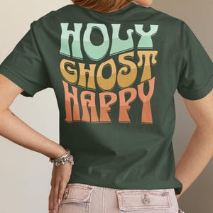 Holy Ghost T-Shirt: Comfort Colors Religious Graphic Tee