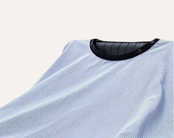 Oxford Stripe schneiden Umhang | XL Schnittschutzkleid für Barbiere & Friseure * NEU und VERBESSERT *