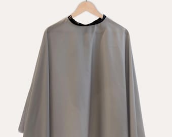 Snap Button Cutting Cape Stone Minimalist XL Salon Gown for Professional Hairdressers & Barbers
