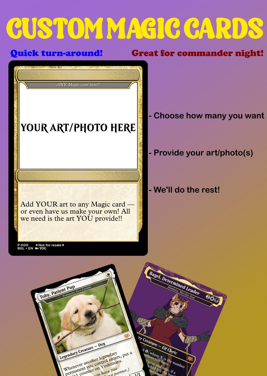 etsy custom mtg cards Custom Mtg Cards