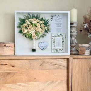 Wedding Bouquet Preservation Shadowbox Keepsake Frame: Flower Preservation Memory Box image 16
