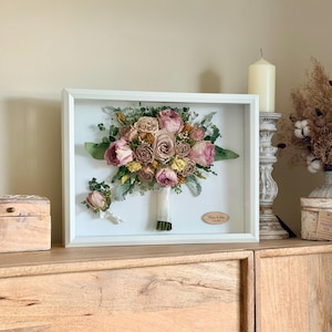 Wedding Bouquet Preservation Shadowbox Keepsake Frame: Flower Preservation Memory Box image 13