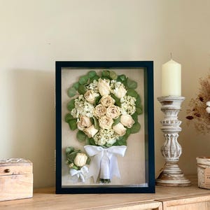 Wedding Bouquet Preservation Shadowbox Keepsake Frame: Flower Preservation Memory Box image 6