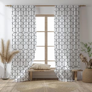 Moderne Geometrische Verdunkelungsvorhänge für Wohnzimmer & Schlafzimmer