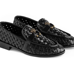 black and gold dress shoes near me Men's Slip On Black Velvet Dress Loafers With Gold Rhinestone Stars