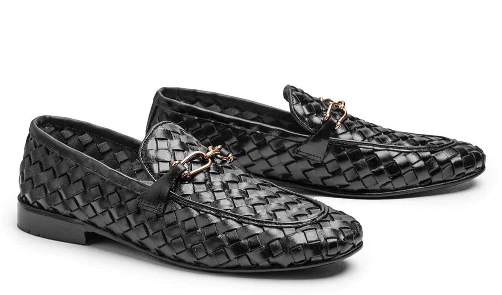 Surgeon Custom Black Woven Leather Loafer - Men’s 13 Men main image 2