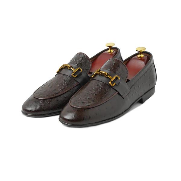 Handmade Black Ostrich Embossed Leather Penny Loafers EU 42 / US 9 il_fullxfull.6905716568_3qaz.jpg main image 2