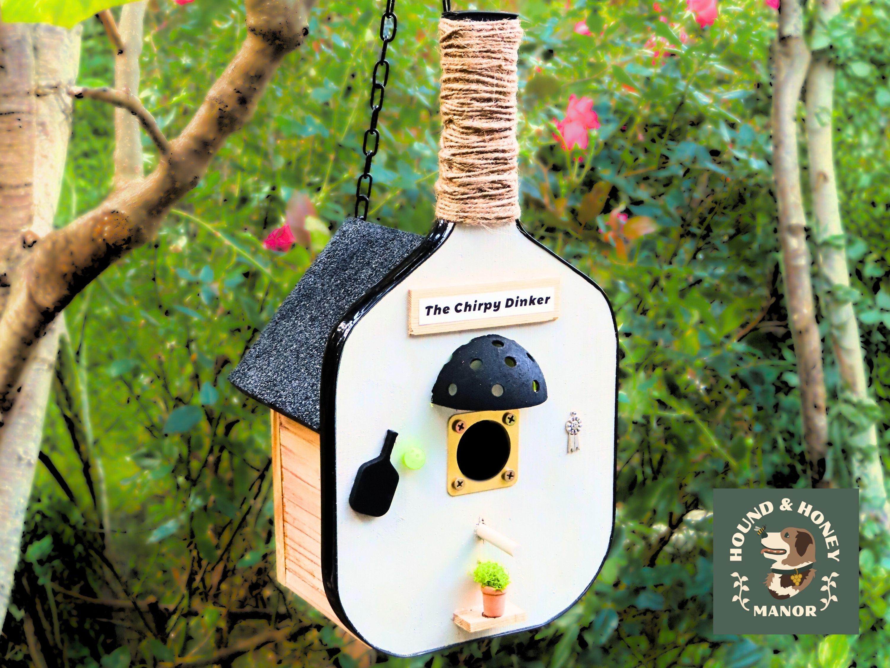 Personalized White Pickleball Birdhouse – Handmade Cedar - Etsy