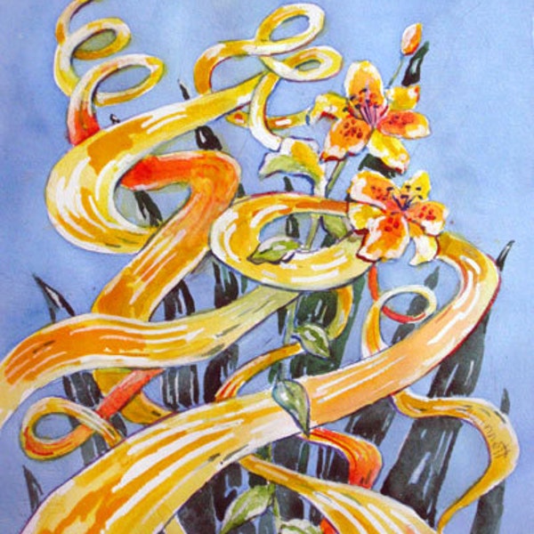 Chihuly  Inspiration Cadmium Yellow Glass