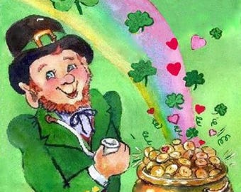 Luck of the Irish Happy Leprechaun