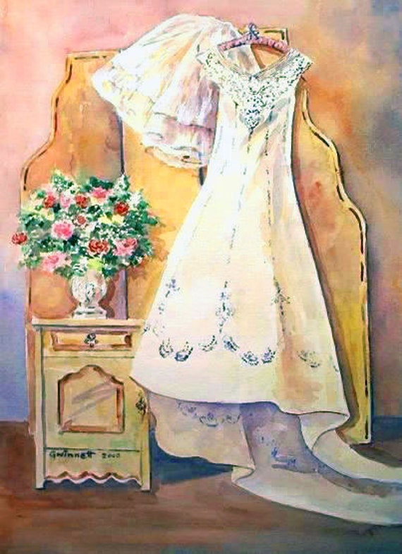 Watercolor 2025 wedding dress
