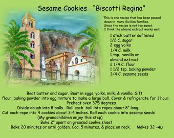 Italian Holiday Sesame Cookies