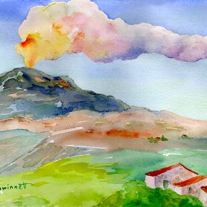 Sicilian Cactus & Mt Etna   2 Prints