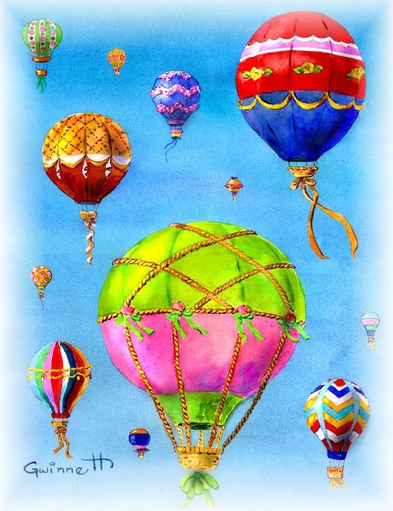 Victorian Hot Air Balloons Etsy UK