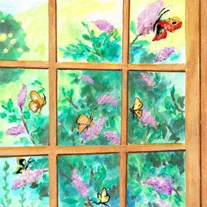 Butterfly Bush Window