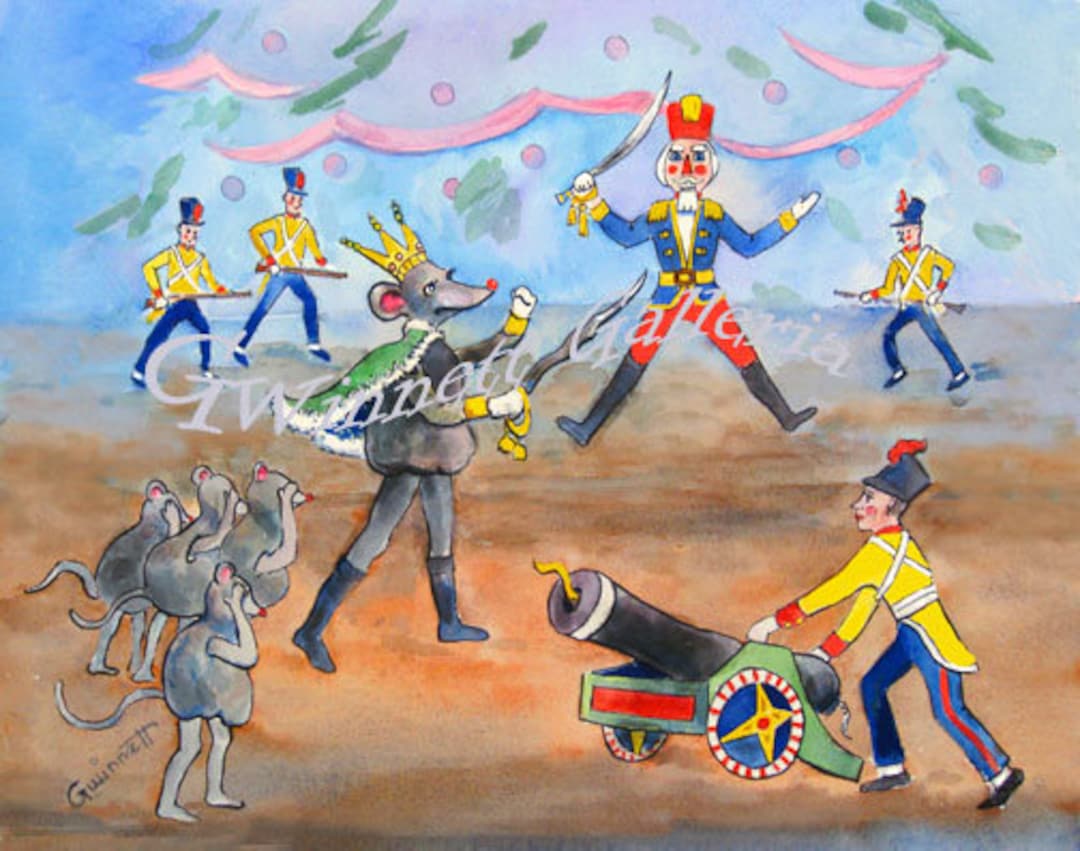 Nutcracker Mouse King in Battle Scene Etsy