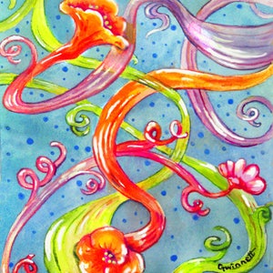 Chihuly Inspired Swirling Glass