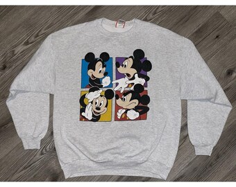 Vintage des années 90 DISNEY Mickey Mouse Made in USA Sweat-shirt taille unique
