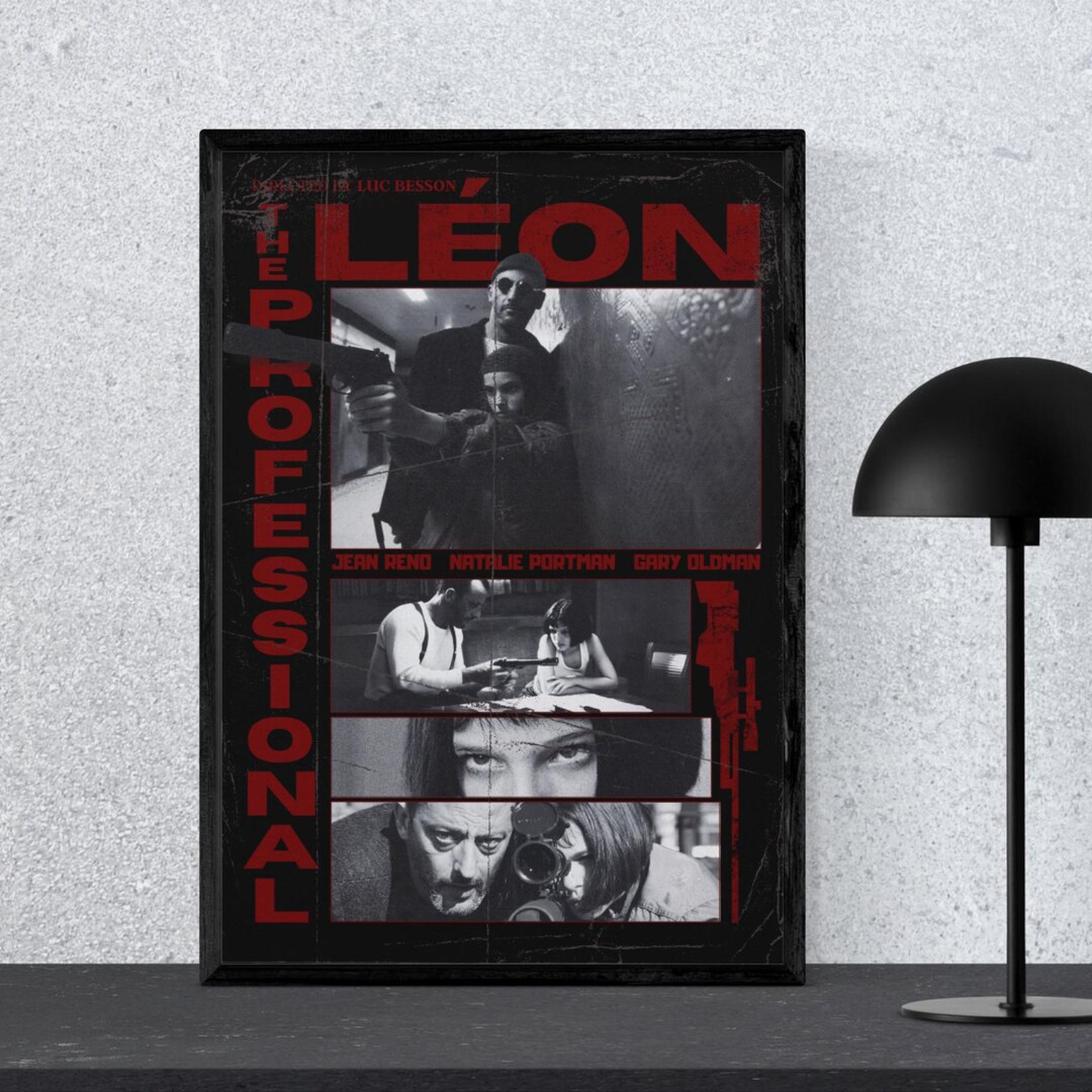 Léon the Professional Poster – Cult Movie Art Print, Léon Wall Decor ...
