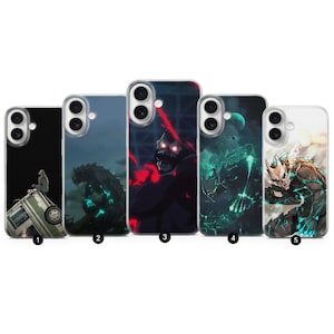 Kaiju No 8 Phone Case Kaiju for  iPhone 17Pro, 16, 15, 14, 13, 12, Samsung S25, S24, S23Fe, S22, A16, A26, A56, Pixel 10, 9Pro