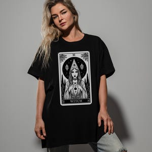 Witch Tarot Card T-Shirt: Unisex Occult Clothing