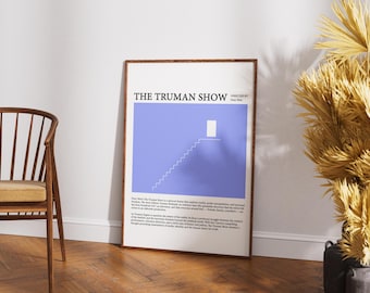 The Truman Show Minimalist Movie Poster | Modern Wall Art | Digital Download