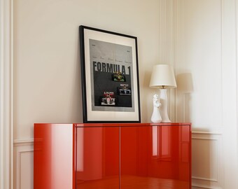 Formula 1 Poster | Minimalist Racing Wall Art | Digital Download