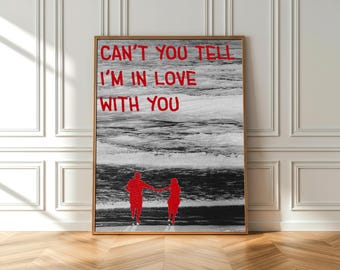 Love Quote Art Print | Minimalist Couple Illustration (Digital Download)