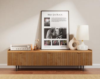 Meet Joe Black Movie Poster: Minimalist Romantic Film Print (Digital Download)