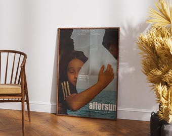 Aftersun Movie Poster- Minimalist Film Print- Indie Cinema Wall Art- Digital Download